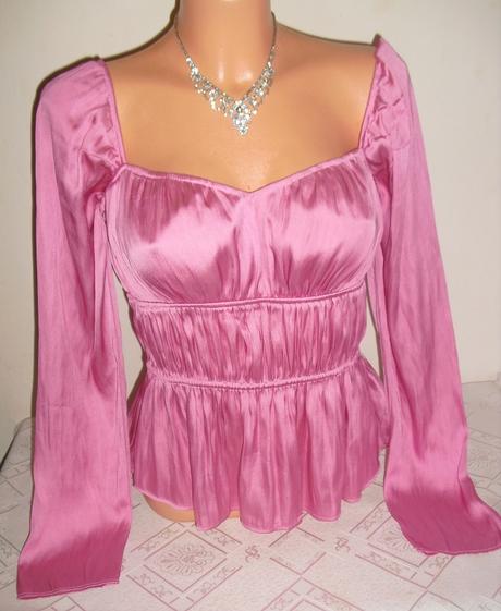 Luxusny satenovy babydoll topik, h&m,xs
