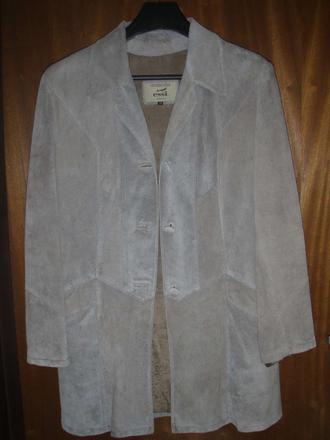 Dámsky kabátik z brúsenej kože, l