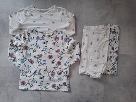 2 pack tričiek, h&m,122