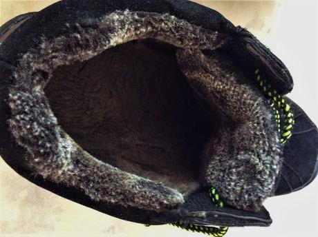 Teplé vysoké botasky s kožušinkou 43/44, 43