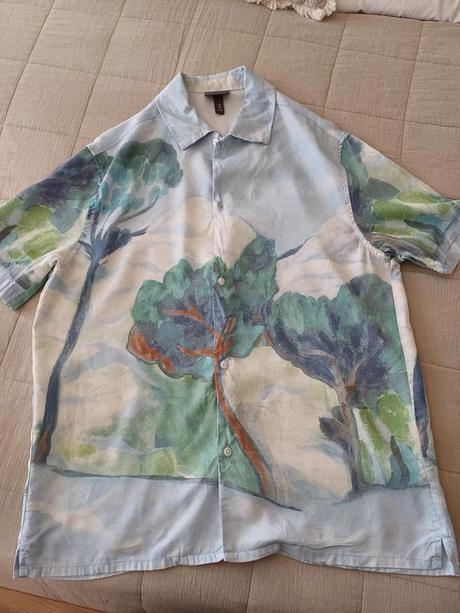 Pánska letná košeľa h&m č.m, bushman,m