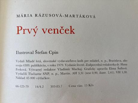 Prvý venček-retro vyd.1979,