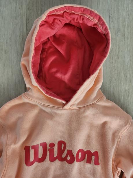 Svetlooranžová detská mikina wilson, 128