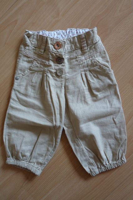 Plátene 3/4 nohavice, next,92