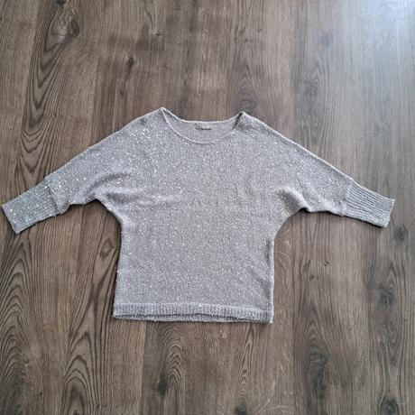 Trblietavý svetrík s 3/4 rukávmi, orsay,s