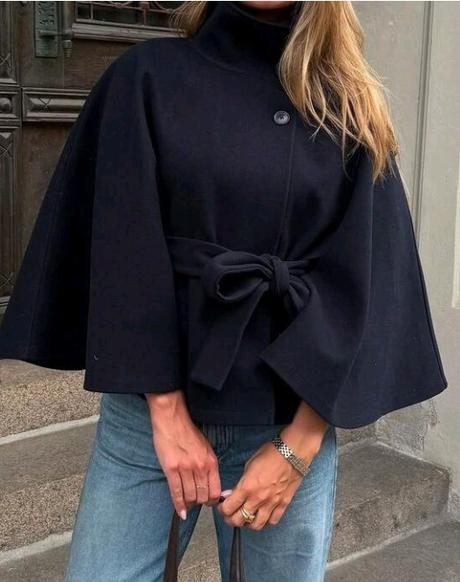 Modrý netradičný kabát, xl