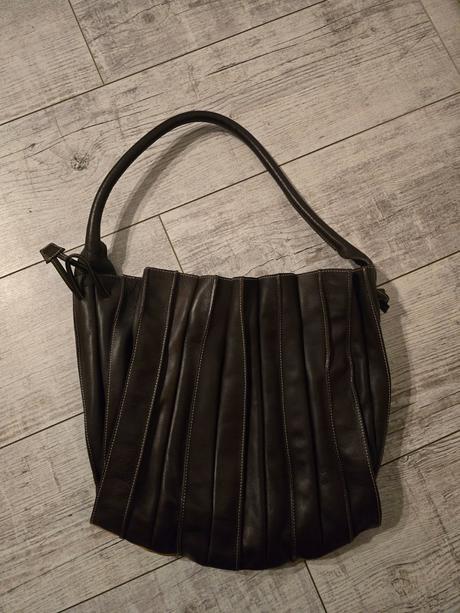 Kožena čokoladova hneda kabelka taška, 