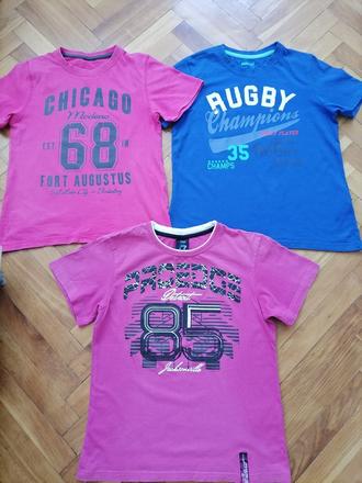 1x oblečené takko 3x trička 134-140, 122–134