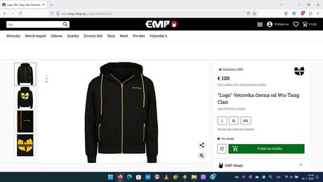 Wu-tang clan bunda, softshellová bunda, h&m,l