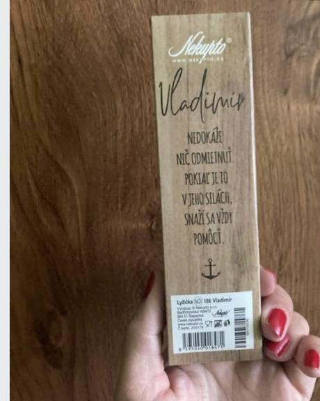 Lyžička s menom vladimir,