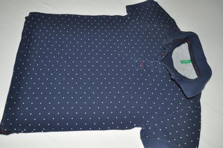 Bodkované polo tričko, benetton,128