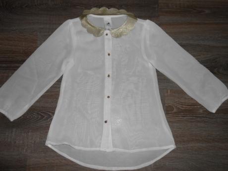 C&a biela bluzka so zlatým č. 104, c&a,104