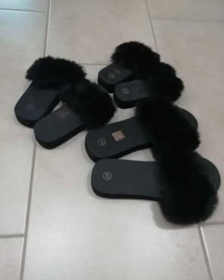 Šľapky s kožušinkou, 40