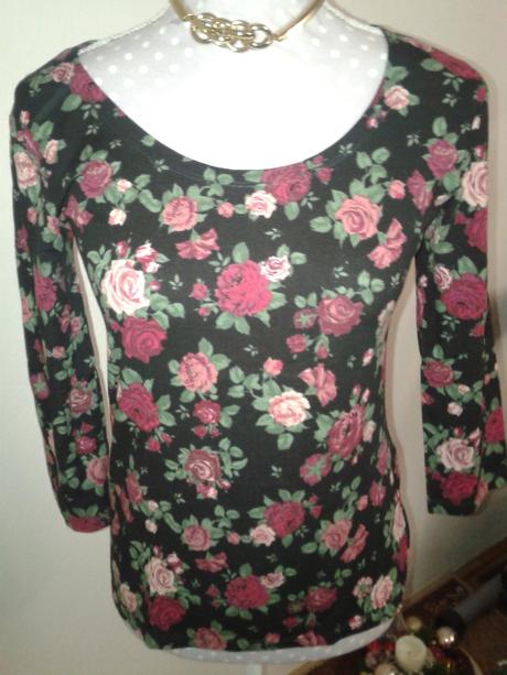 Kvietkovaný top jean pascale veľ. s, s