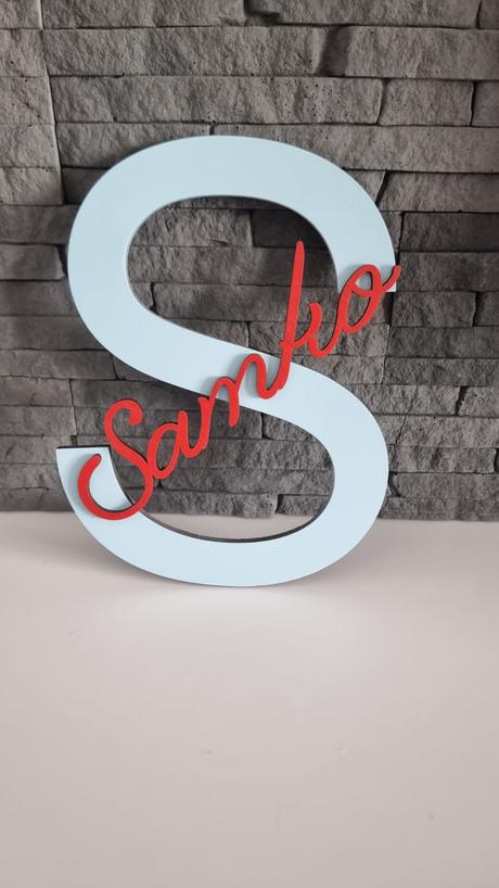 Drevene pismenka s manami, 