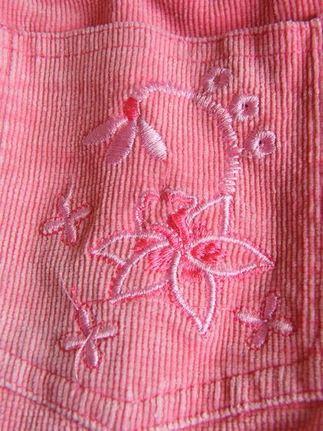 Ruzove elasticke nohavice, 116