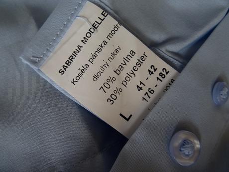Nová pánska košeľa sabrine modele veľ.41-42/l, l