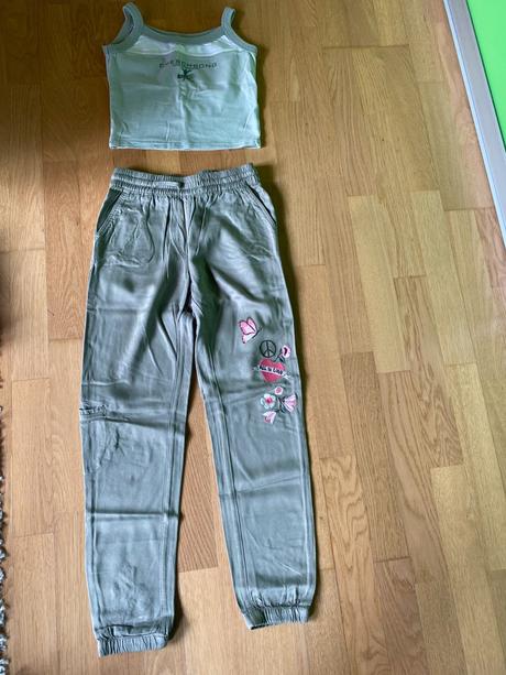 Nohavice h&m + tričko, h&m,140