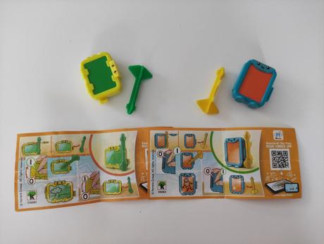 Vrtulky a tabulky z kinder, 