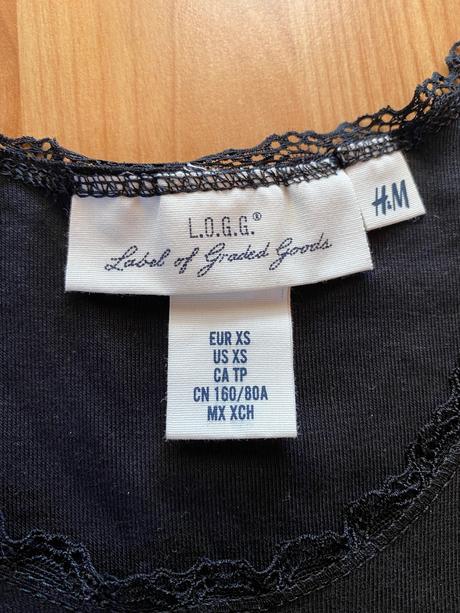 Tielko s čipkou -xs, h&m,xs