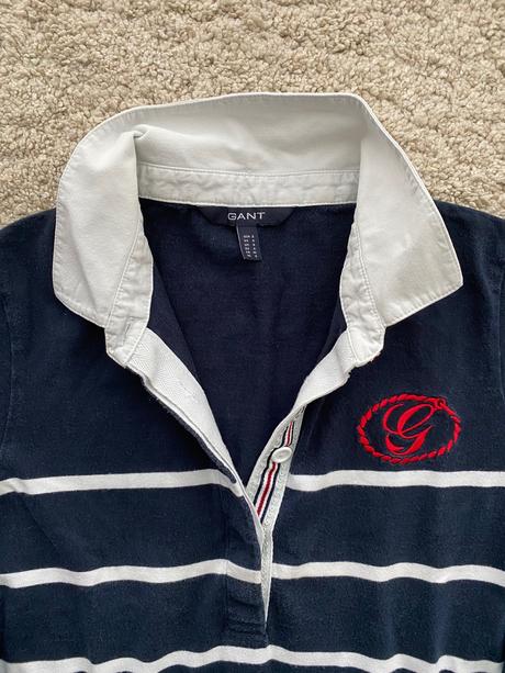 Gant predĺžené modré tričko, gant,s