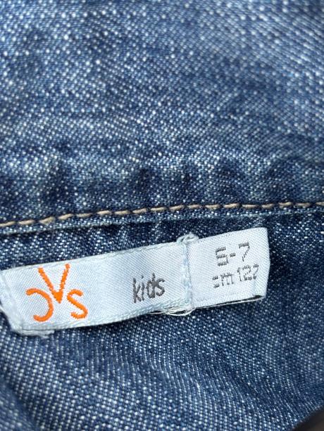 Dievčenská vestička/crop rifľová bunda, 122