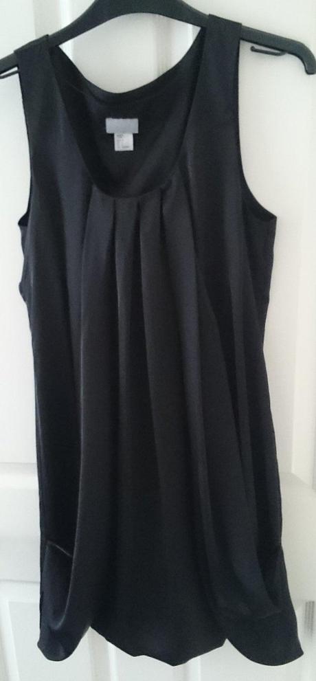 Satenove saty / predlzeny top, h&m,38