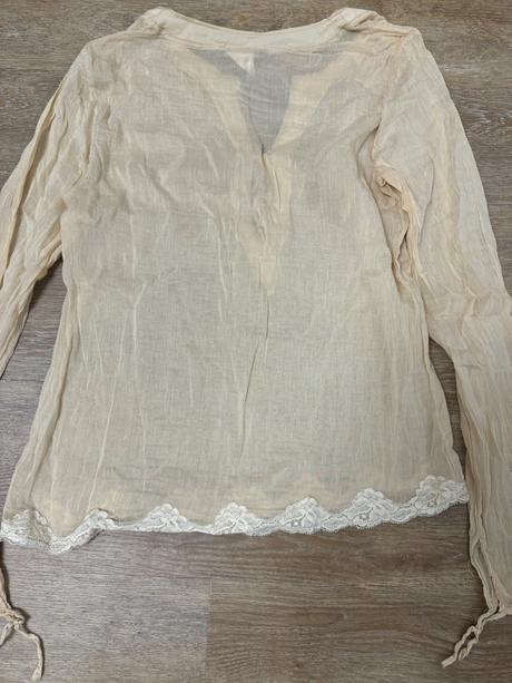 Ľahká priesvitná blúzka klaus dilkrath, xs