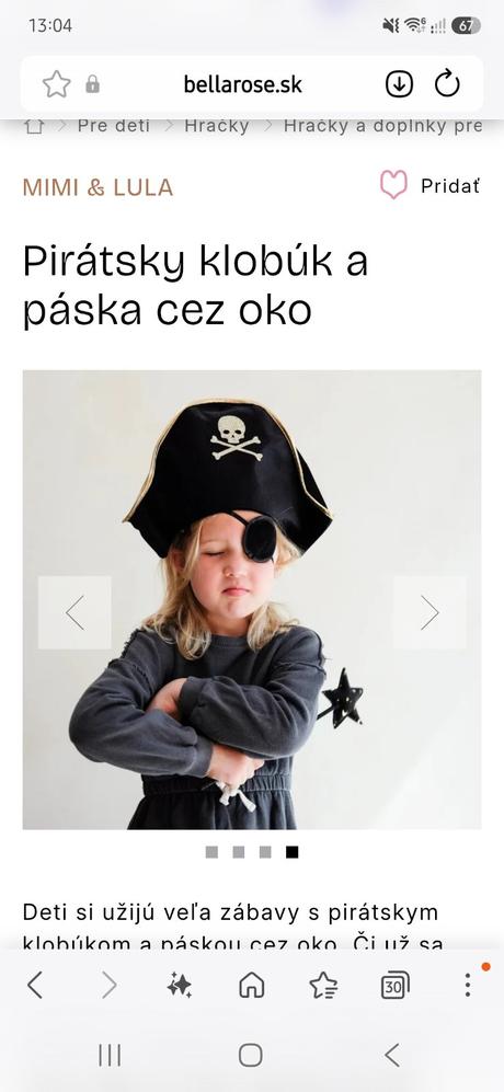 Kostym pirat, 
