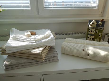 Vaflová bavlna - uteráky-140 x 70 cm, nové, 