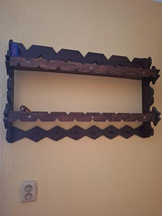 Drevená polička na chalupu, 