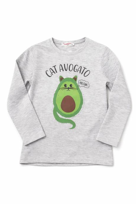 Dievčenské tričko s dlhým rukávom cat, 104