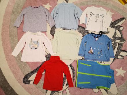 Balík tričká, rolák, sveter, pulóver, vesta veľkos, 86–98