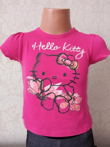 Dievčenské ružové tričko hello kitty (80), sanrio,80