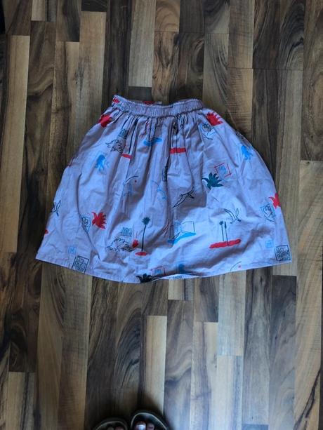 Fialová sukňa s potlačou mile, mile,140