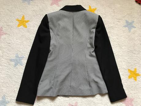 Ciernobiele (nie sede) vzorovane sako s visackou, f&f,36