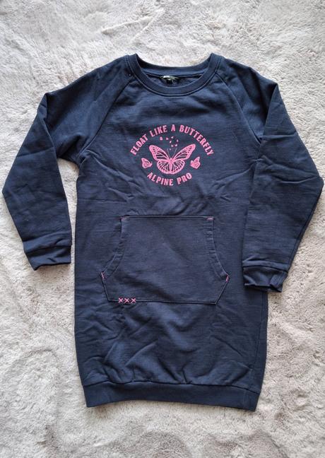 Mikinové šaty alpine pro 128/134, 128