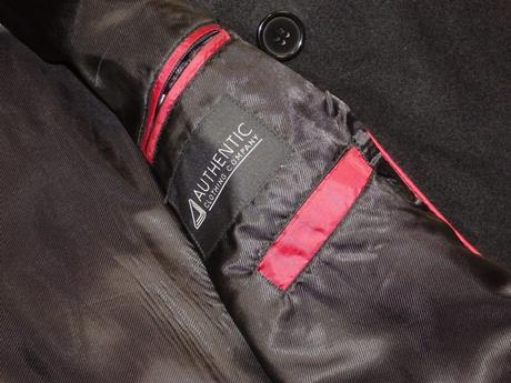 Kvalitný čierny pánsky kabát, authentic,xl