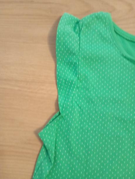 Zelené šaty s bodkami, h&m,140