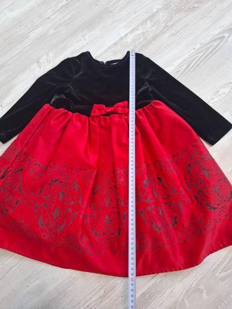 Červené / vianočné šaty, 98