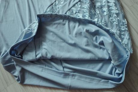 Šedo modré elastické šaty, 2xl/48, xxl