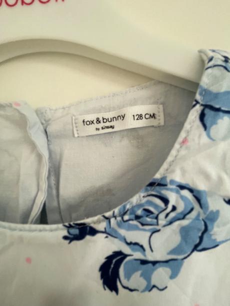 Šaty s ružou, fox & bunny,128