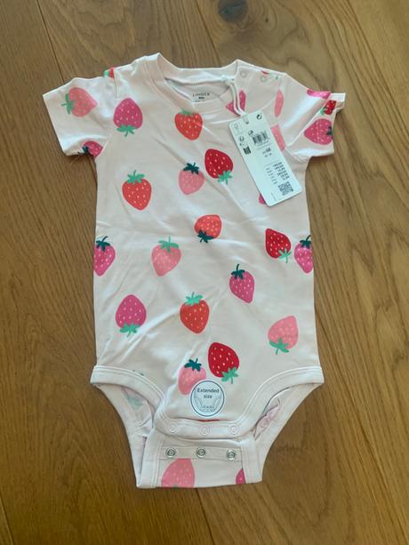 Lindex rastúce body s jahodami 68/74/80, lindex,68 / 74 / 80