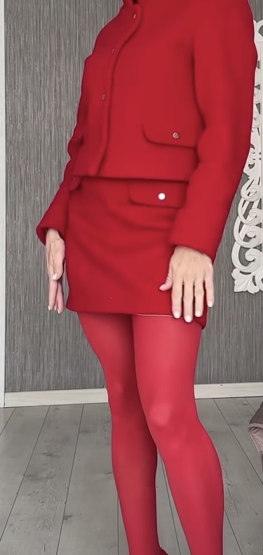 Červené legíny s/m, s