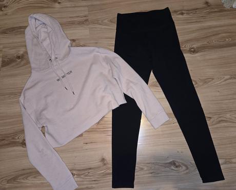 Mikina + legíny xs, h&m,xs