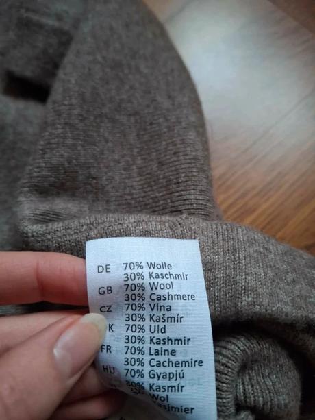 Kašmírová sukňa vlnená, l