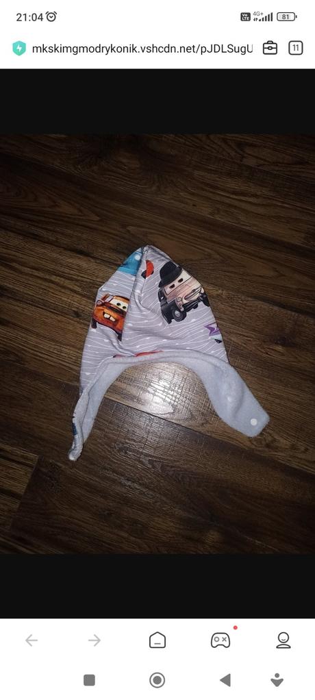 Čiapka cars, priemer 23 cm, 