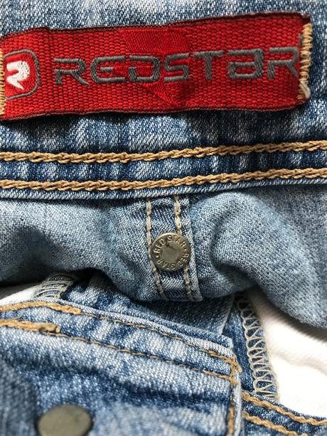 Riflové krátke nohavice pánske, redstar,36