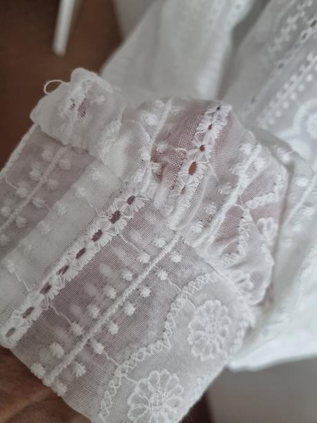 Biela madeirová blúzka m, m