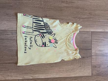 Tričko pre dievča krátky rukáv, 86